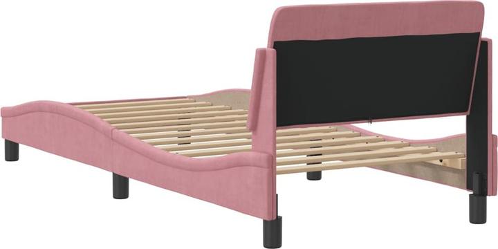 Actual product image VidaXL Bed frame with velvet headboard (90 x 190 cm)