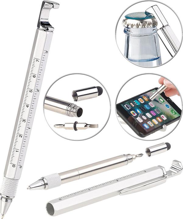 Produktbild Pearl 7in1-Kugelschreiber mit Touchpen