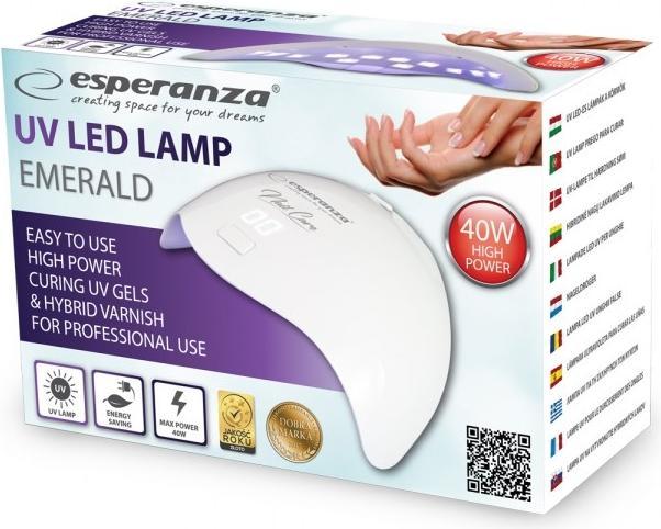 Produktbild Esperanza EBN008 Nageltrockner 40 W UV + LED (Weiss)