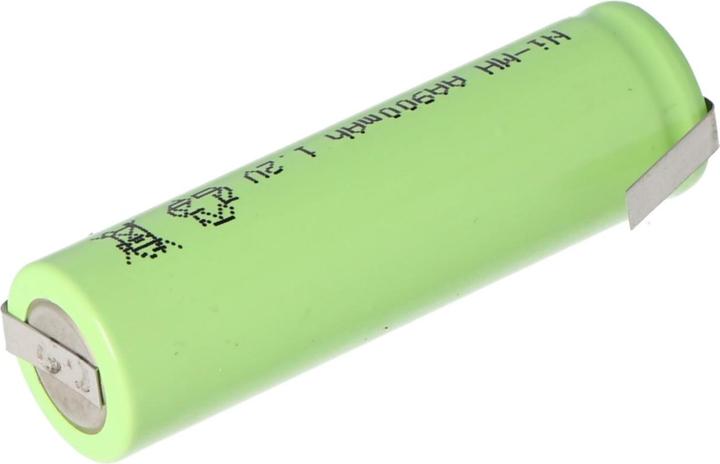 Immagine prodotto AccuCell Batteria ricaricabile Flat Top Mignon AA con capocorda a Z (1 pz., AA, 800 mAh, Batteria + Caricabatterie)