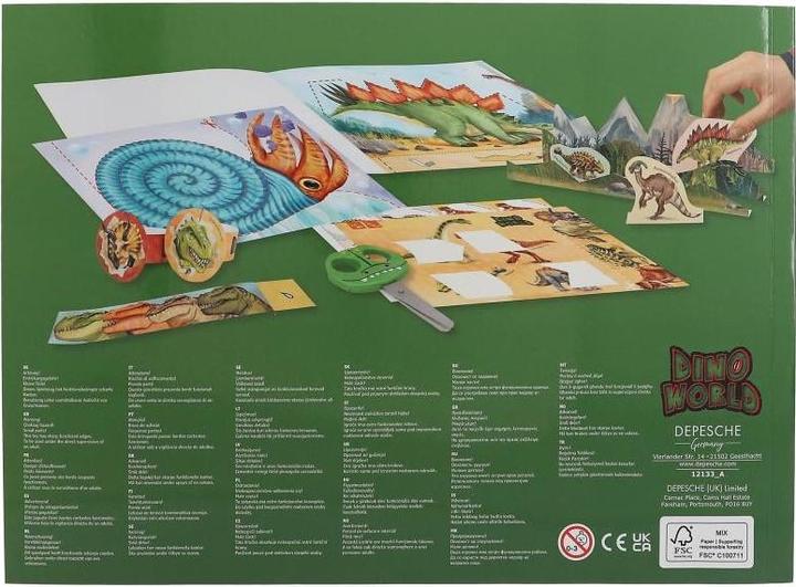 Produktbild Magni Kreativbuch Dino World Snip Snap Book mit Schere