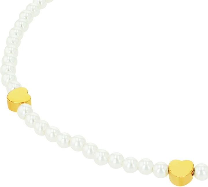 Actual product image Amor Sommerschmuck für Damen, Edelstahl, Glasperle | Herz (Stainless steel, 25 cm)