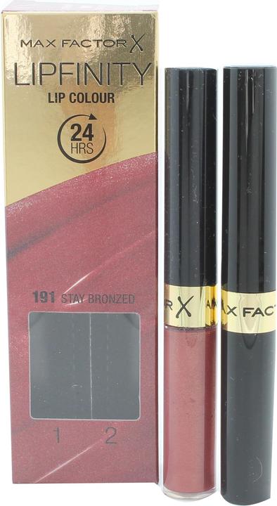 Actual product image Max Factor Lipfinity 24HRS (191 Stay Bronzed)