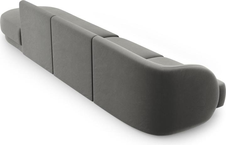 Image du produit Micadoni Canapé Droit Velours, "Miley", 4 Places, 323x90x70Fabriqué en Europe (2 places, 3 places, 4 places)