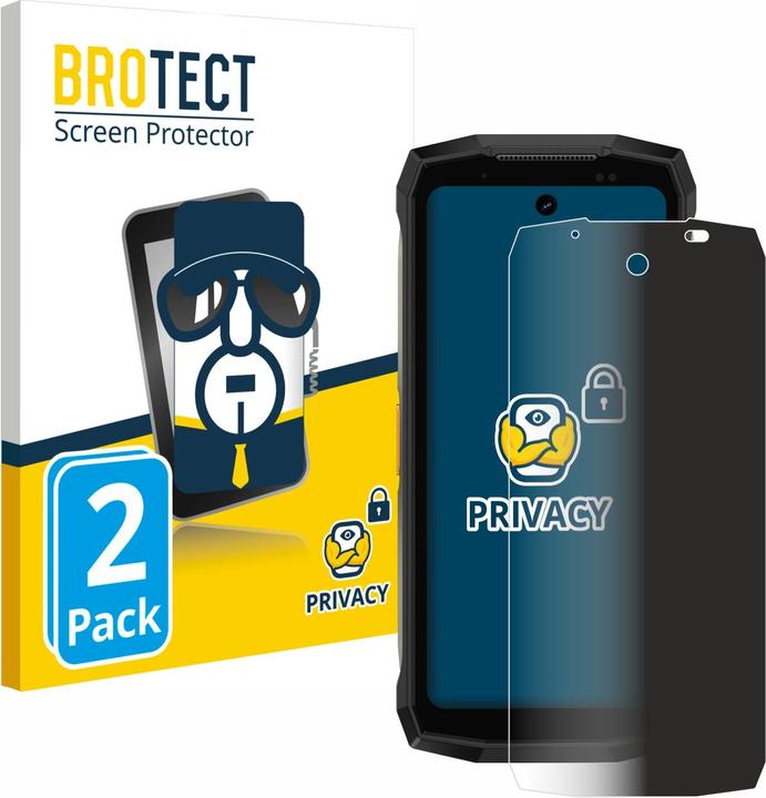 Actual product image BROTECT Anti-spy privacy film Blue light protection film (2 Piece, Ulefone Armor Mini)