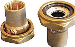 Actual product image Grundfos unionsventilsaet 1½" omløber x 3/4" muffe brass for 25- pumper