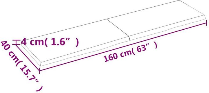Immagine prodotto VidaXL Saba (160 x 40 x 4 cm)