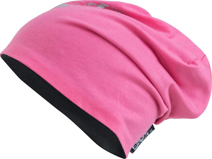 Produktbild SafetyMaker Wende Beanie reflektierend pink/silber