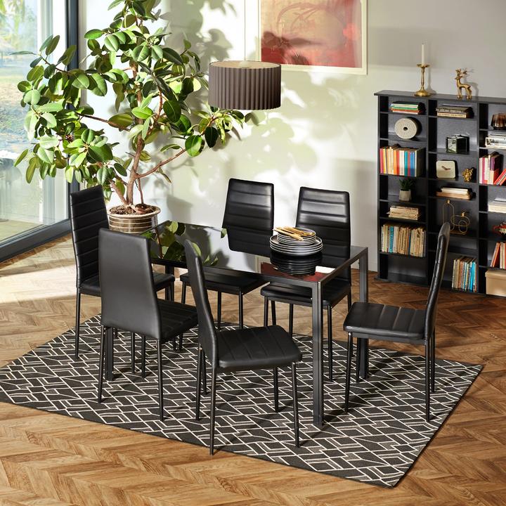 Image du produit tectake 8x Esszimmerstuhl