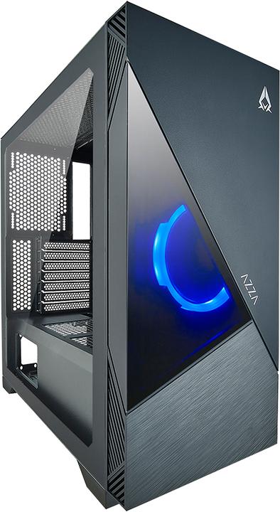 Linkworld Eclipse - Tour midi - PC - noir - ATX - 16,5 cm - 36 cm (ATX)
