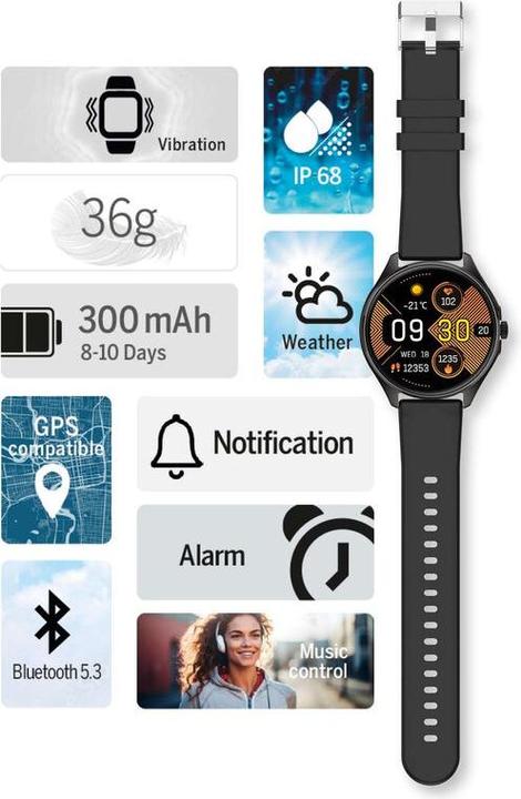 Produktbild Bea-Fon Smartwatch 402, sw