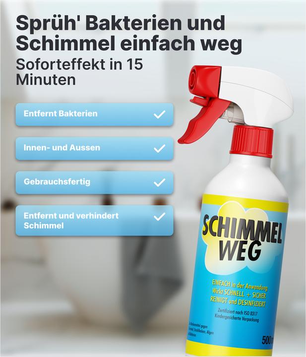 Produktbild Plid Anti-Schimmelspray 1L für ca. 3m² / Schimmelentferner Schimmelspray Chlorfrei