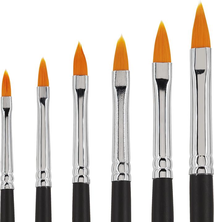 Image du produit VBS Pinceaux à langue de chat "BASIC", lot de 6