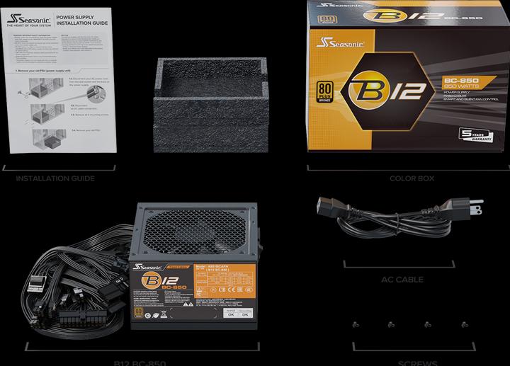 Produktbild Seasonic B12 (850 W)