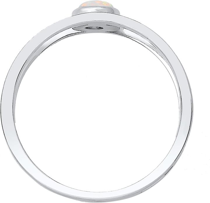 Produktbild Elli Bandring Zweireihig Synthetischer Opal (52, 925 Silber)