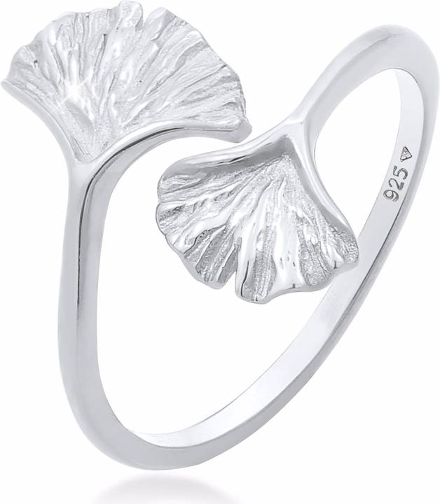 Immagine prodotto Elli Ginkgo Blatt Design Offen Verstellbar (54, 925 Argento)