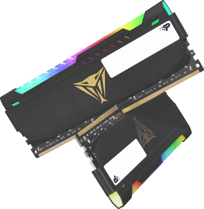 Actual product image Patriot DDR4 PC3600 64GB (2x32) Viper Steel RGB (2 x 32GB, 3600 MHz, DDR4-RAM, DIMM)