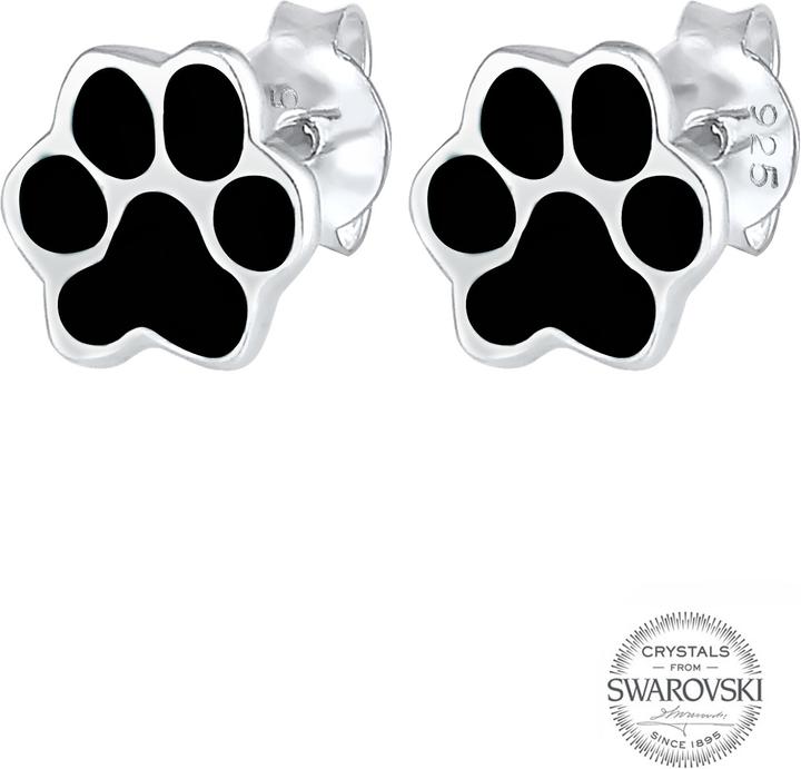 Actual product image Elli Pfoten Stecker mt Emaille (Sterling Silver)