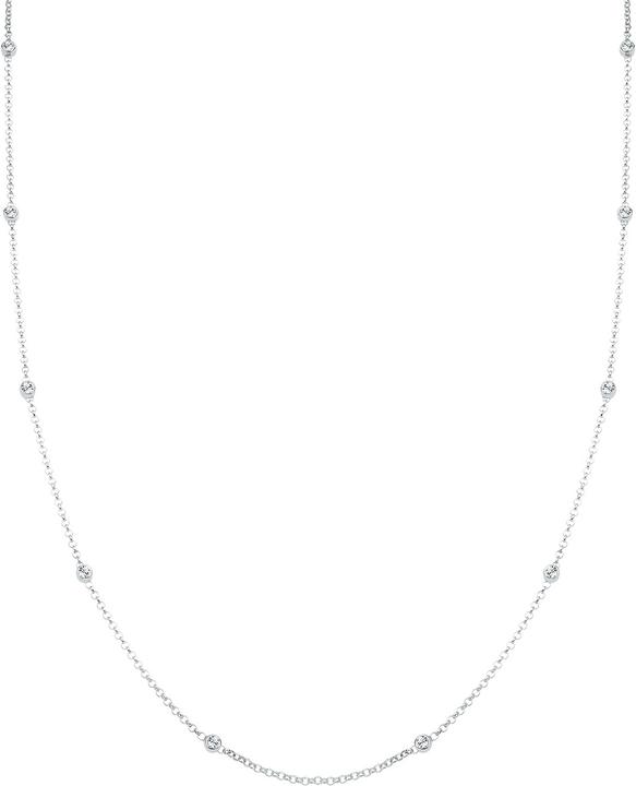 Actual product image Elli Basic-Kette mit Kristallen (Sterling Silver, 45 cm)