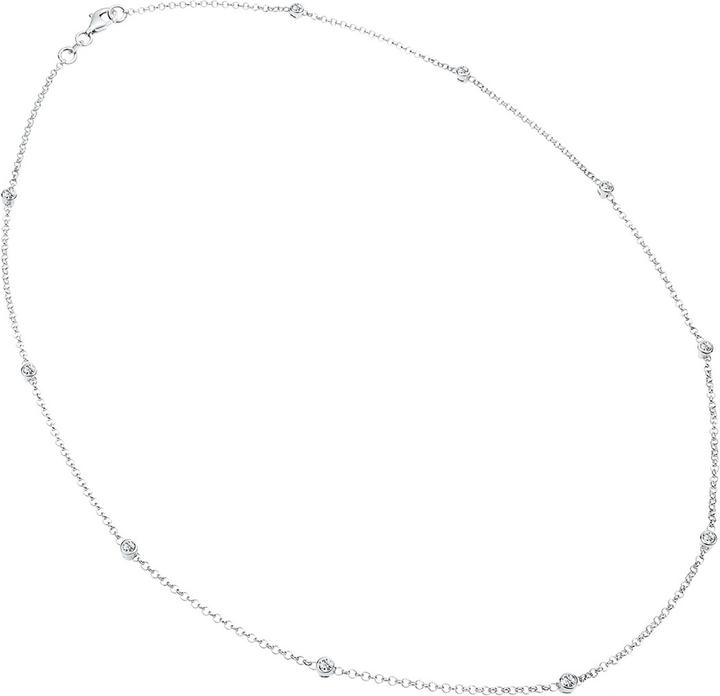 Actual product image Elli Basic-Kette mit Kristallen (Sterling Silver, 45 cm)