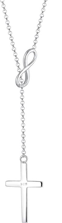 Produktbild Elli Y-Kette mir Kreuz Infinity Symbol (Sterling Silber, 45 cm)