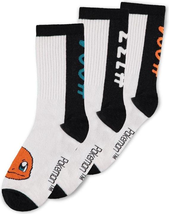 Image du produit Difuzed POKEMON - Trio - Pack de 3 Paires de Chaussettes Sport (T35-38) (Lot de 3, 35, 38)