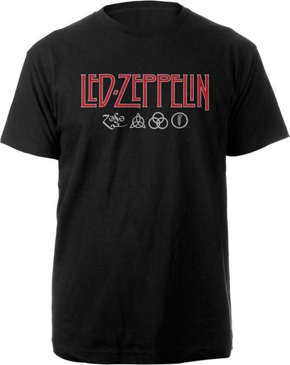 Produktbild Led Zeppelin Adult Symbols Logo TShirt (S)