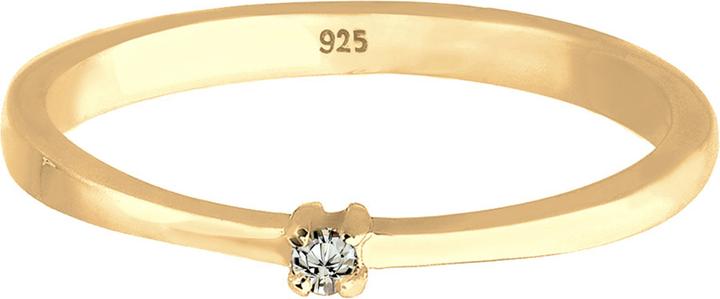Image du produit Elli Solitärring mit Kristall (54, Argent 925)