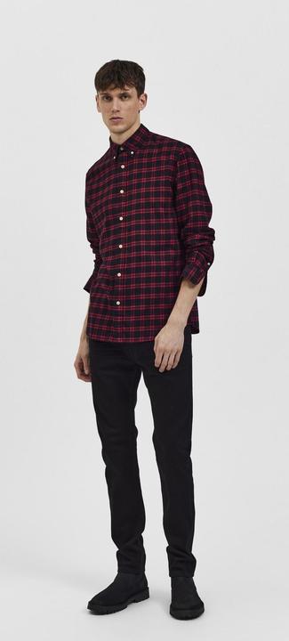 Produktbild Selected Homme Schwarze Slim Fit Jeans (33)