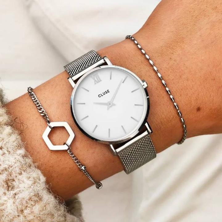 Actual product image Cluse Strap 16 mm (16 mm, Stainless steel)