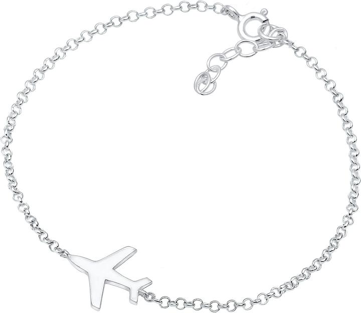 Produktbild Elli Erbskette mit Flugzeug-Anhänger (16 cm, Sterling Silber)