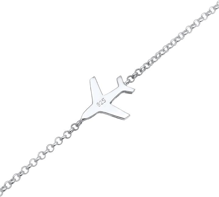 Produktbild Elli Erbskette mit Flugzeug-Anhänger (16 cm, Sterling Silber)