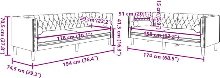 Immagine prodotto VidaXL Lolia (Chesterfield)