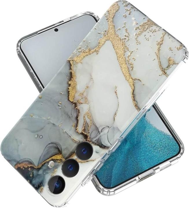 Actual product image Cover-Discount Cover mobile phone case IMD Grey Marble (Samsung Galaxy S24+)