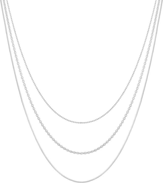 Image du produit Elli 3-lagige Kette (Argent Sterling, 45 cm)