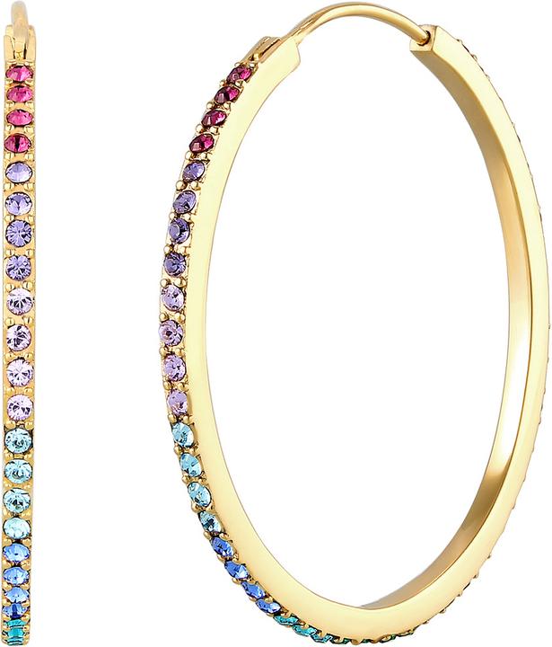 Produktbild Elli Creolen mit Multi-Color Kristallen (Sterling Silber)