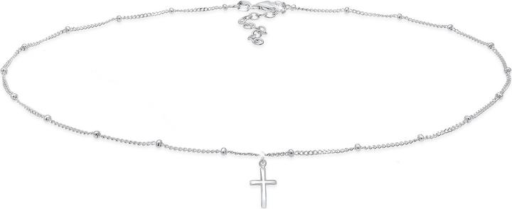 Produktbild Elli Choker Kugelkette Kreuz-Anhänger (Sterling Silber, 36 cm)
