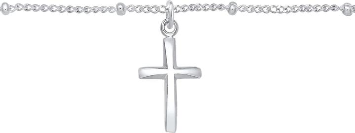 Produktbild Elli Choker Kugelkette Kreuz-Anhänger (Sterling Silber, 36 cm)