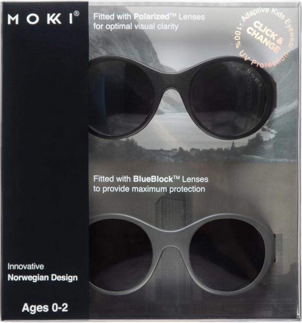 Actual product image Mokki Children's sunglasses black 0-2 years click & change
