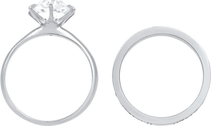Immagine prodotto Elli 2er Set verziert mit Kristallen (50, 925 Argento)
