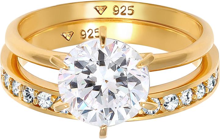 Image du produit Elli 2er Set verziert mit Kristallen (50, Argent 925)