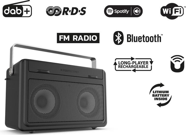 Actual product image PerfectPro Audisse (DAB+, Web radio, VHF, Bluetooth, Wi-Fi)