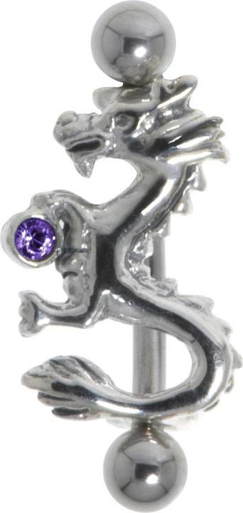 Produktbild Bijouteria Augenbrauenpiercing (Chirurgenstahl 316L, Kristall, Silber 925)