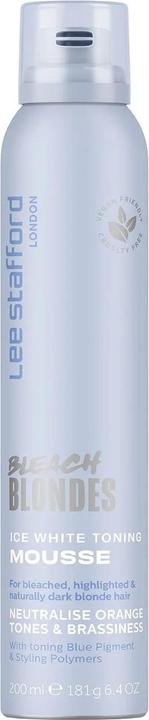 Lee Stafford Bleach Blondes Ice White Toning Mousse 200 ml (200 ml, Schaumfestiger)