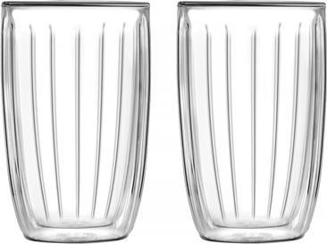 Vialli Design Set mit 2 doppelwandigen Gläsern, 350 ml