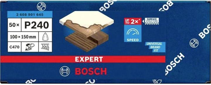 Produktbild Bosch Professional Zubehör EXPERT C470 Schleifpapier, 100 x 150 mm, G 240, 50 Stück (G240)