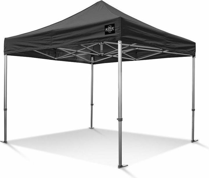 Grizzly Outdoor GOW33Z GO-WORK Arbeitszelt 3x3 m Schwarz (300 cm, 300 cm)