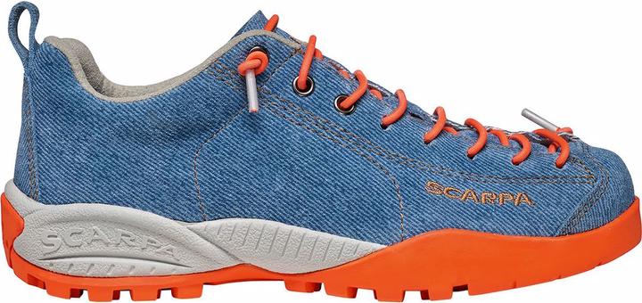 Denim Blue, Orange Neon