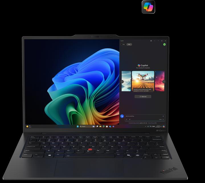 Actual product image Lenovo ThinkPad X1 Carbon | Black | 14 " | OLED | 2.8K | 2880 x 1800 pixels | Anti-glare | Intel Core Ultra