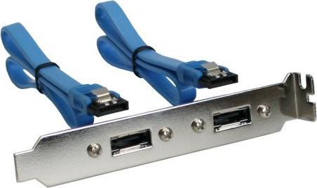 Produktbild InLine eSATA Slotblech 2x eSATA